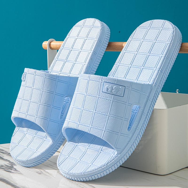 Пользовательские новые летние толстые подошвы с мягкой подошвой для дома, пары, ванной, нескользящие уличные тапочки для мужчин 36-37 небесно-голубой