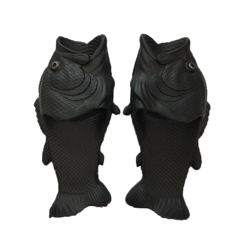 Trendige Fisch-Hausschuhe für Herren: Lustige, Kreative, Rutschfeste, Modische Gesalzene Fisch Flip-Flops für den Außenbereich