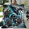 1pc Blue Dragon's Whisper Blanket Room Decor, Soft Bedding Cover, Living Room .K010