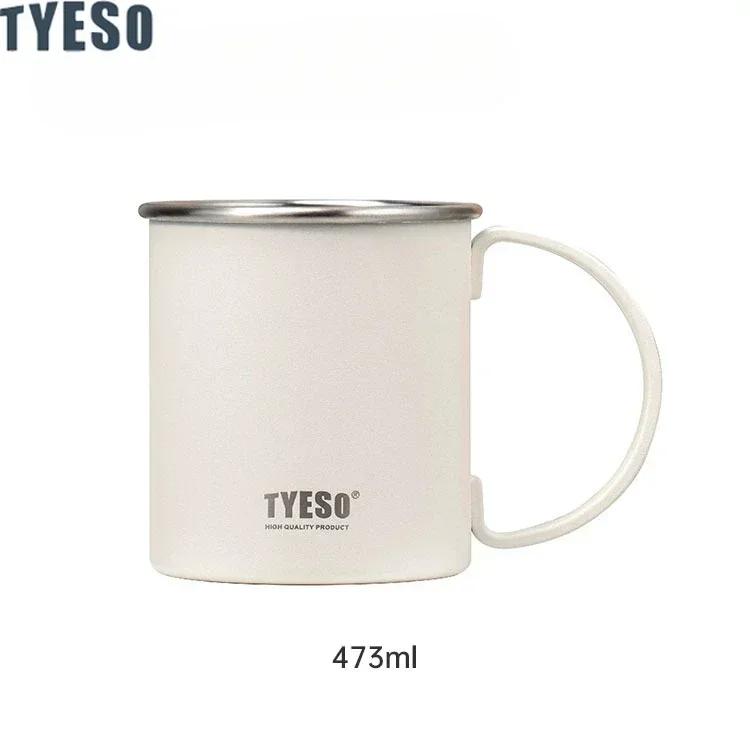 Tyeso Thermoses Large Capacity Stainless Steel Insulated Mug with Handle Perfect Coffee and Tea Beverage Cup Vacuum Flasks
