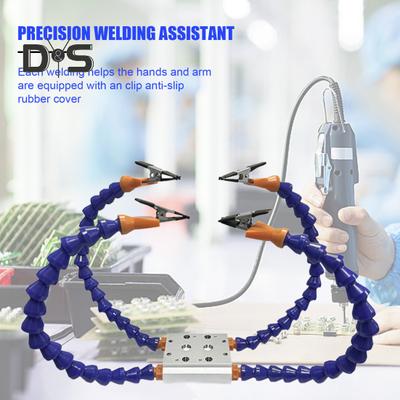 Multi-Arm Adjustable Soldering Helping Hands with Stable Base Adjustable Third Hand Soldering Tools Workshop Helping Station
