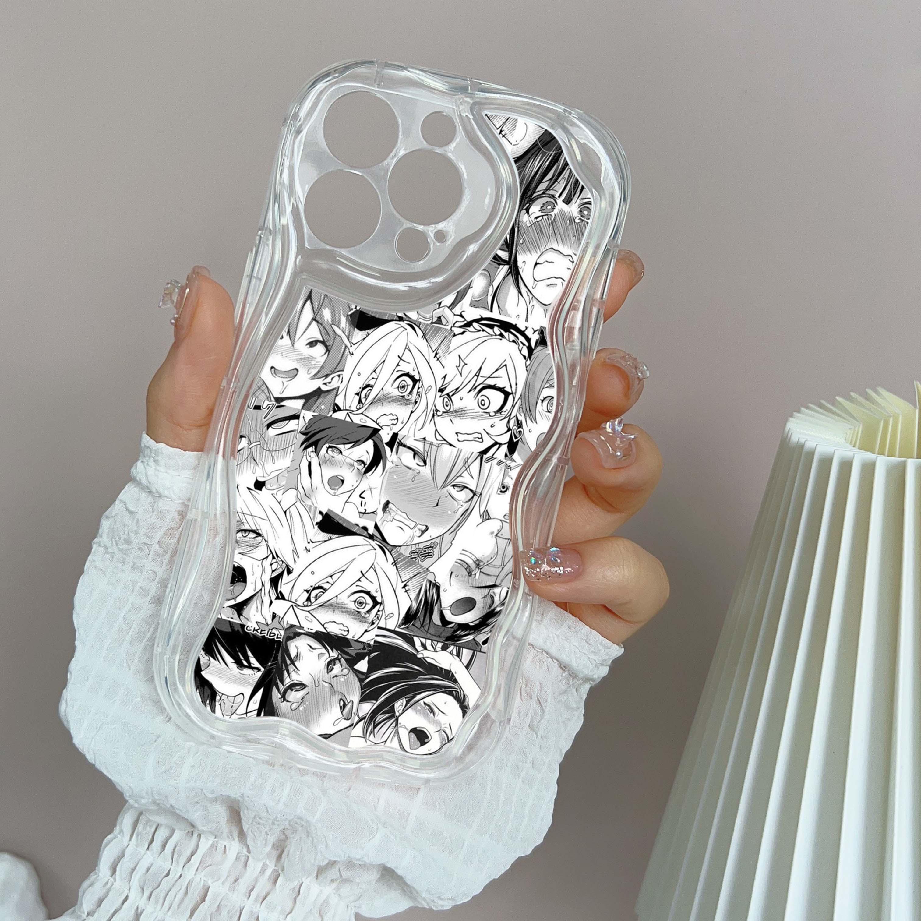 

LZ1 аниме девушка мультфильм Япония милые слюни лица прозрачные мягкие волнистые чехлы для телефонов для iPhone 15 13 Pro Max 12 mini 14 8 Plus XS Max XR 6 защитная задняя крышка for iPhone 15 Plus