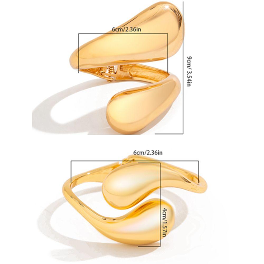 Personalized Metallic Bracelets Hip Hop Hand Chain Simplicity Teardrop Spring Bracelet Party