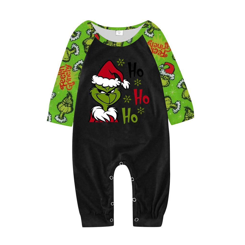 Christmas Prints Family Matching Long Sleeve Tops+Pants Set Family Matching Sets