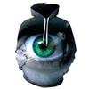 3d Print Eyeball Pattern Hoodies For Men Personality Casual Long Sleeves Pullover Sweatshirts Kids Oversized Hoodies Streetwear