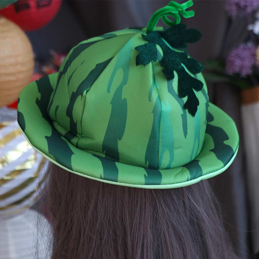 Creativity Wide Brims Sun Hat Cute Bucket Hat Warm Watermelon Hat  Halloween Party