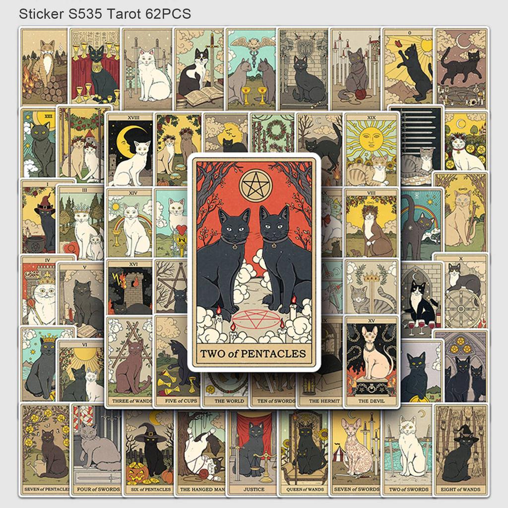 Tarot Graffiti Stickers Easy To Stick Personalized DIY Self Adhesive Stickers for Skateboarding