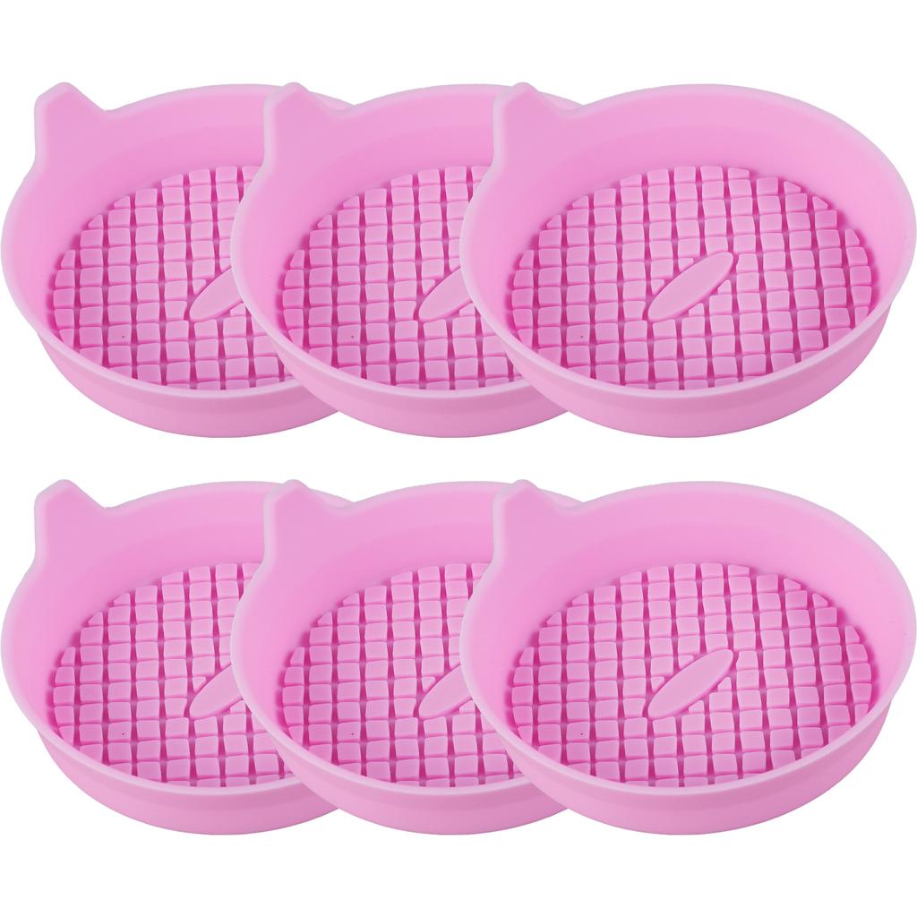 4 Pcs Anti-Slip Car Cup Coaster Universal Car Drink Holder Mat Silicone Heat Resistant and Waterproof Car Interior Accessories