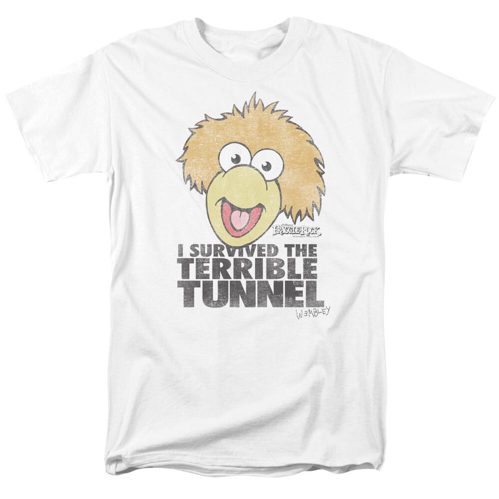 

26 Fraggle Rock Terrible Tunnel T Shirt Mens Licensed Classic TV Show White Unisex T-Shirt XXXXL