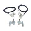 BSR673 Electric Sunroof Repair Track Drive Pull Bowden Cables Left and Right With Metal Mounting Bracket Hinges for Renault Clio MK2 1998-2012