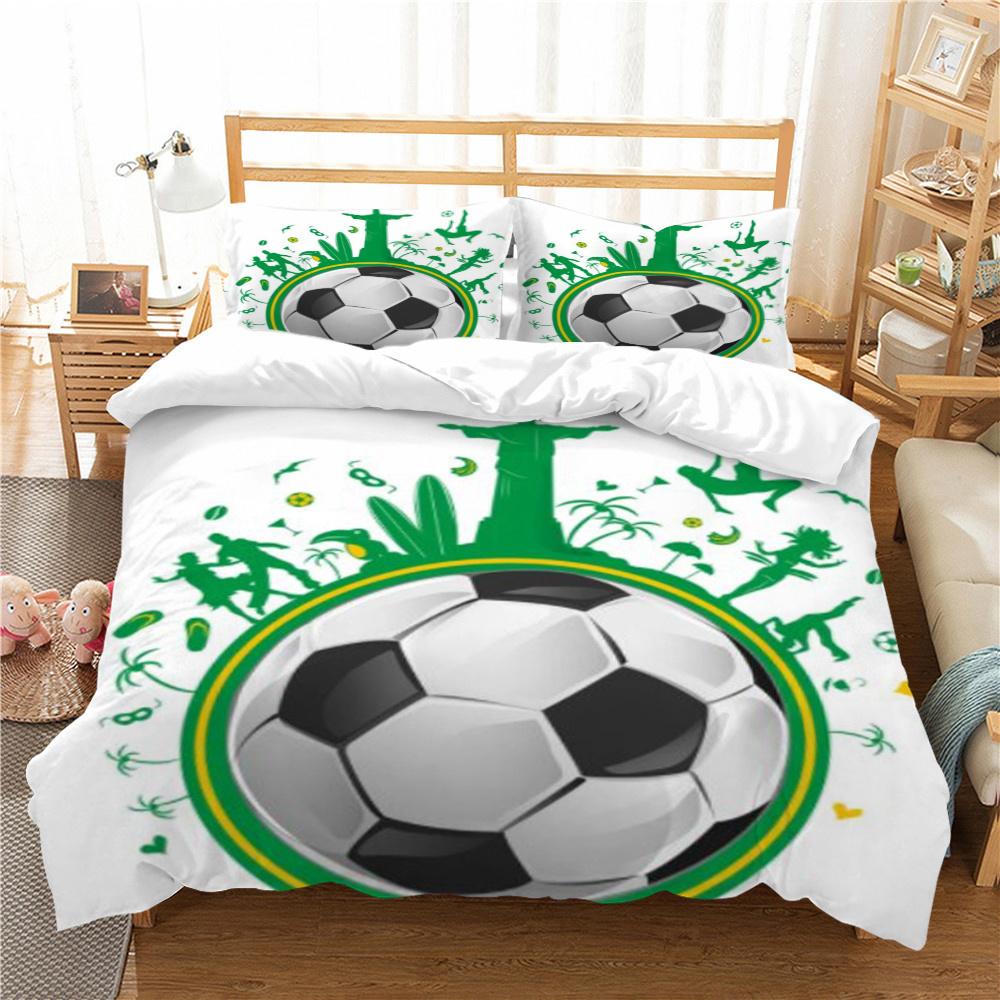 

Лидер продаж, комплекты пододеяльников с 3D-принтом, комплект постельного белья с 3D-принтом, домашний текстиль для футбола, высококачественный полиэстер, пододеяльник, детское покрывало одного размера EU Single 135x200cm