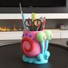 Large Capacity Makeup Brush Holder Snail Pen Container Funny Pen Holder  School Supplies