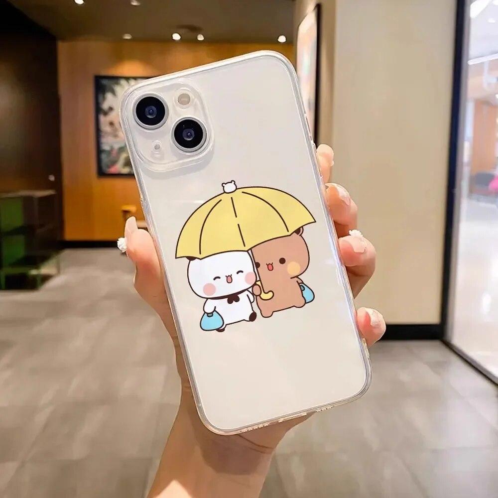 Telefon de animație moale și minunat pentru Iphone 6 8 11 6s 14 XS Max 12 Pro Plus 7 Mini XR X 13 Husă moale dreaptă din TPU