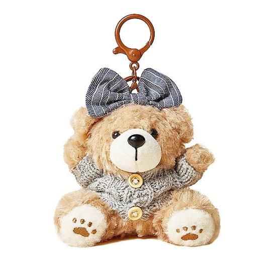 Niedlicher Plüschbär Schlüsselanhänger für Frauen Stofftier Taschenanhänger für Handtasche Rucksäcke Geldbörsen Gepäckanhänger Accessoire