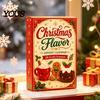 Gift Box for Children 2026 Christmas Characters Advent Calendar, 24-Day Countdown Food Theme Ornament Set, Holiday Fun Accessories 2D Acrylic Hanging
