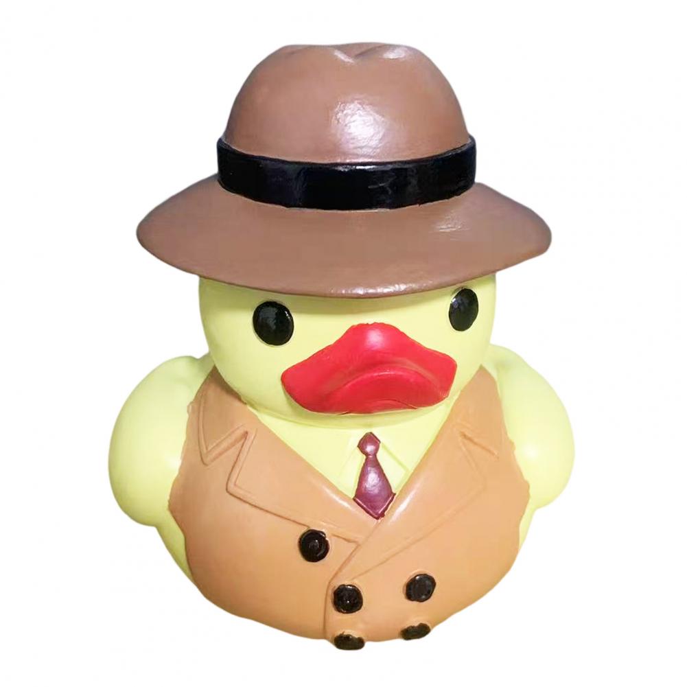 

Cute Duck Statue Resin Duck Ornament Colorful Resin Duck Figurines for Room Bedroom Shelf Decoration Chef Doctor Firefighter