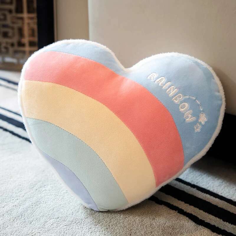 INS HOT Candy Color Cloud Star Plush Pillow Colorful Rainbow Crown Pillow Cushion Sofa Home Decoration Throw Pillow Toy