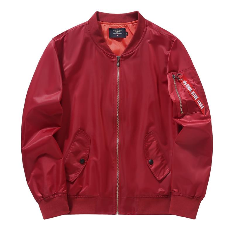 Herren Yama Herbst und Winter Übergröße Dicker Typ Sportlich Lässig Baumwolljacke Air Force One Ma1 Pilot