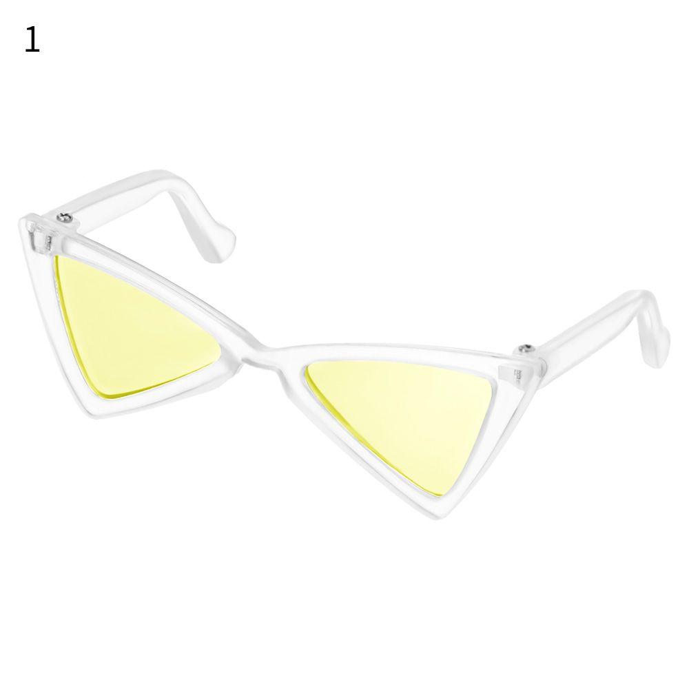 Doll Accessories Optionally Cools Triangle Frames Mirror Photograph Props Cat Glasses Pet Eyeglasses Dog Sunglasses