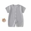 Baby Short Sleeved Jumpsuit Summer Newborn Breathable Mesh Air Conditioning Suit Boys Girls Infant Thin Sleepwear Crawling Suits