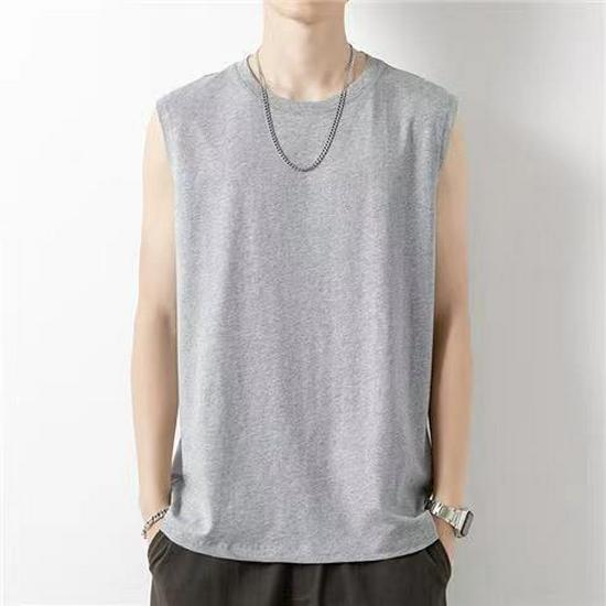 Men's Summer Sports Sleeveless Wide Shoulder Vest