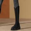 Knight Boots Women's Autumn and Winter New Thick-soled Western Elastic Knee Boots Slim High Boots
