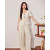IEF Women's Korean-Style Casual Two-Piece Trouser Set