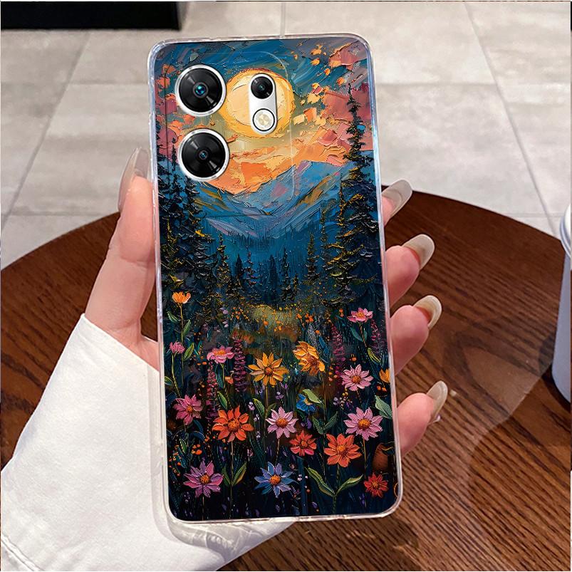 Phone Case For Infinix Zero 30 4G 5G Cute Love Rabbit Clear Silicone Soft TPU Back Cover For Infinix Zero30 X6731 X6731B Shell