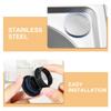 6Pcs Stainless Steel Sink Hole Cover Set for Kitchen Faucet Holes Soap Dispenser Openings Sleek Secure Fit Hole Concealer Cap