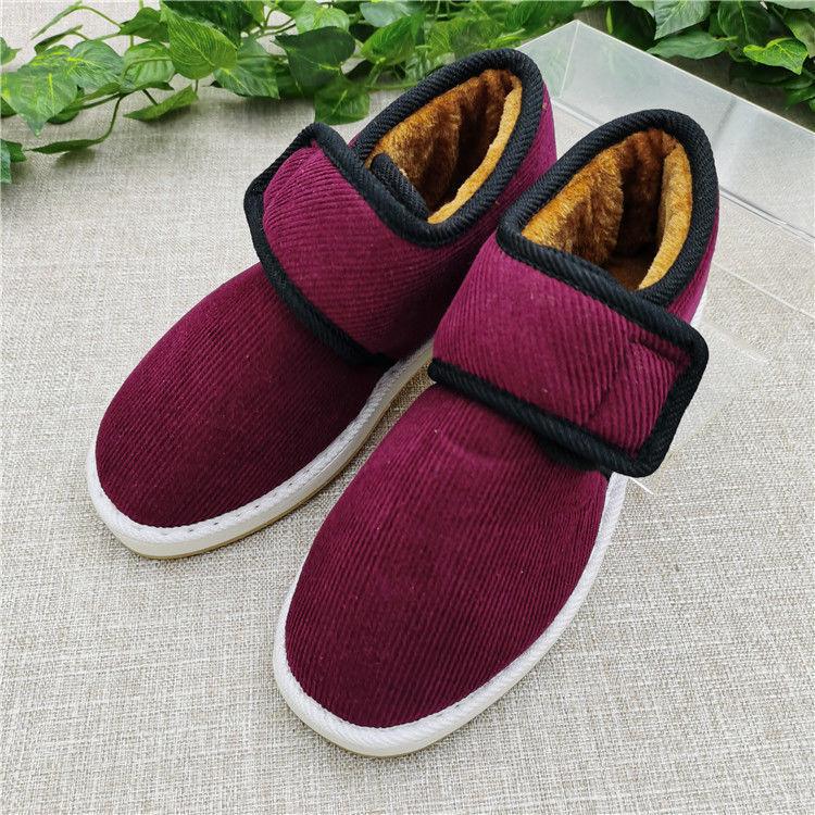 Women's Winter High-Top Cotton Shoes: Thickened Velvet, Non-Slip Foam Sole Snow Boots