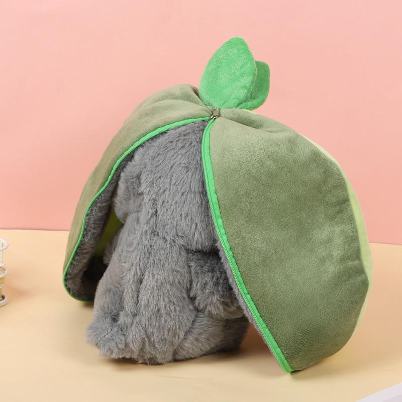 Glowing Breathing Avocado Donkey Plush Toy - Washable & Funny Comfort Doll for Kids