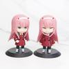 10CM DARLING in the FRANXX Figure Zero Two Three Q-version Figures Stand Animation Model Toys Gifts Collection Decoration PVC