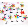 Pack of 24 Colorful Pinwheel Hair Clip Windmills Hair Barrette Hair Decorations