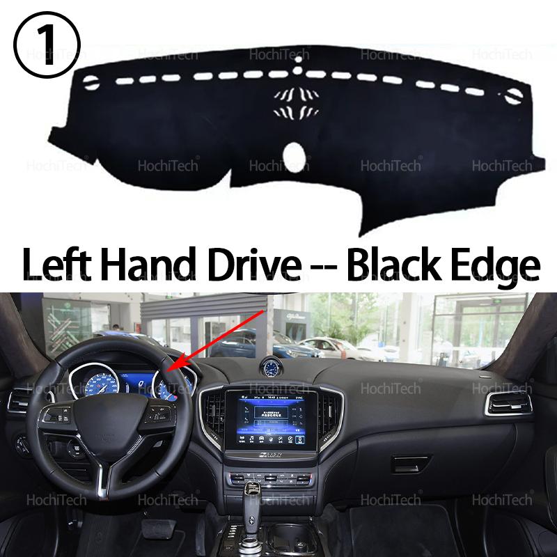Car Dashboard Cover Avoid Light Pad Trument Platform Cover Mat Carpet For Maserati Ghibli M157 2014-2024 2016 2018