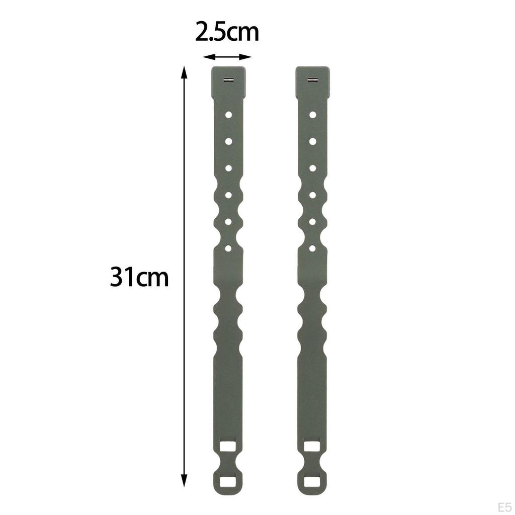 2 Pieces Malice Clips Strap Buckle Flexible for Backpack Pouch Bag Accessory