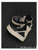 Height-Boost 10cm Unisex High-Top Sneakers with Inverted Triangle Design