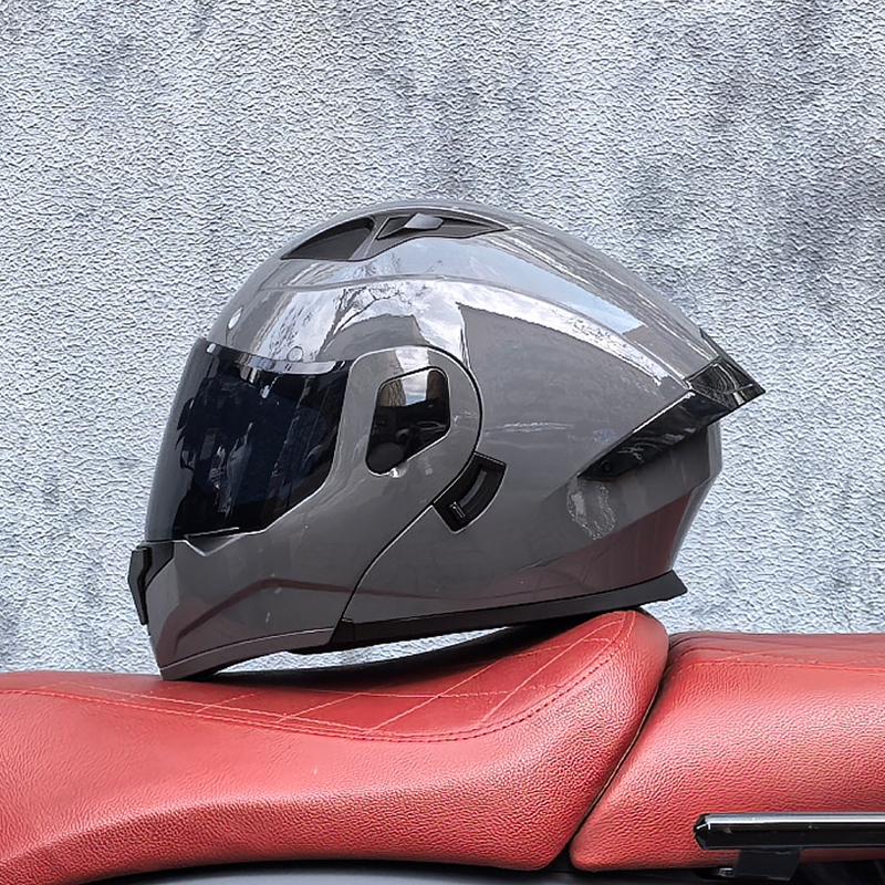 Cyberpunk Style Full Face Helmet DOT Certified Motorcycle Racing Helmet for Street Riding & Motocross