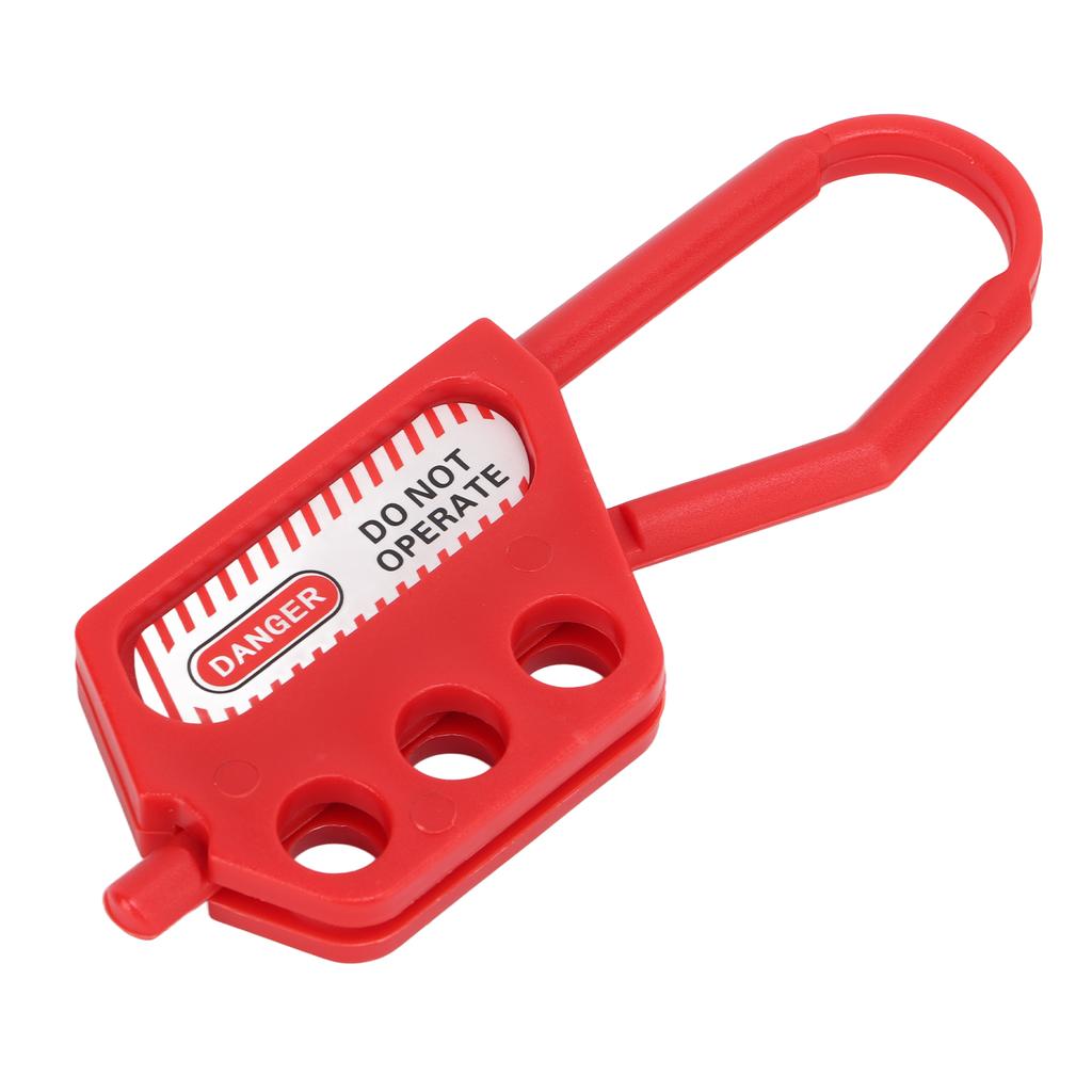 Safety Hasp Lock 3 Holes Design Good Flexibility Small Portable Safer Industrial Nylon Hasp Lock