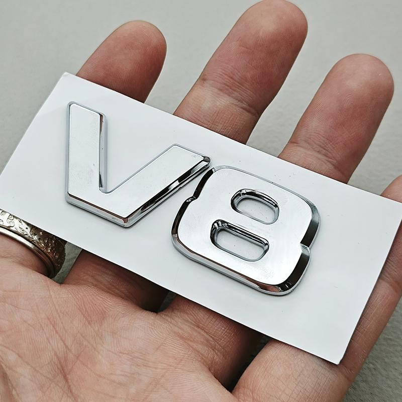 

3D ABS Black Logo V6 V8 Leters Car Fender Side Sticker Emblem For Mercedes Menz AMG GT S500 GLE450 GLS450 E53 Accessories