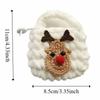 Mini Christmas Keychain Material Hand Knitting Hand-woven Yarn Bag Snowflake Pattern Cartoon Santa Coin Purse Snowflake Pattern