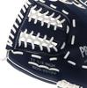 ZETT Catch Ball with Shock Absorbing School Age and BDG2012V Glove, Beginner's, Pads, 11.5-inch (Elementary Up), Right-Handed Throw, Blue,