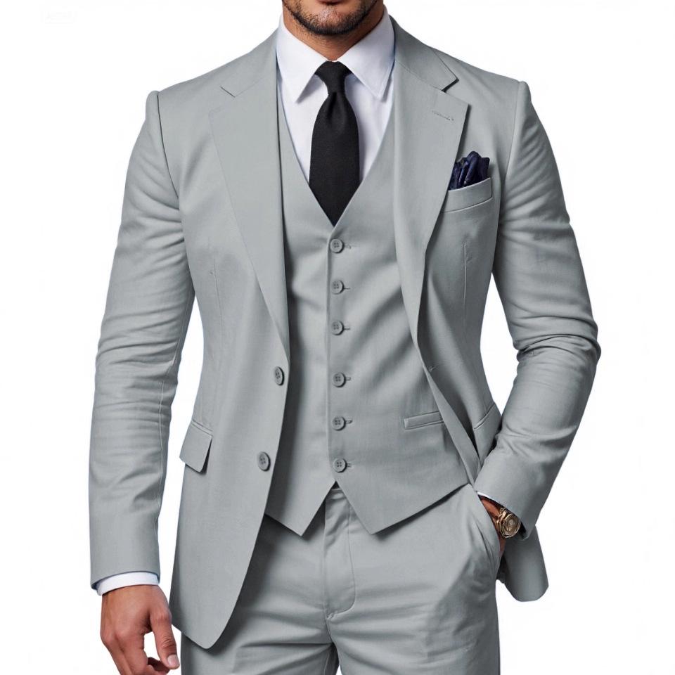 Abito da Matrimonio da Uomo a Tre Pezzi - Nuovo Abbigliamento da Business e da Sposo