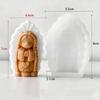 3D Pray Little Girl Candle Silicone Mold DIY  Handmade Aroma Plaster Resin Ornaments Mould Chocolate Baking Molds Home Decor