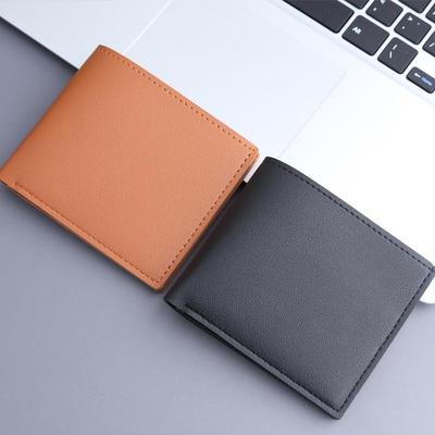 Herren Leder Kurzgeldbörse – Minimalistisches Design ohne Logo