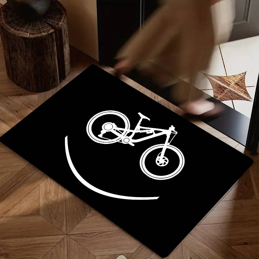 Downhill Mountain Biking Floor Mat Suitable For Living Room Kitchen Bathroom Non-slip Mat Household Foot Mat