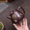 320ml | Yixing Zisha Teapot | Lotus Pod Gao Shi Piao - Zi Zhu Ni