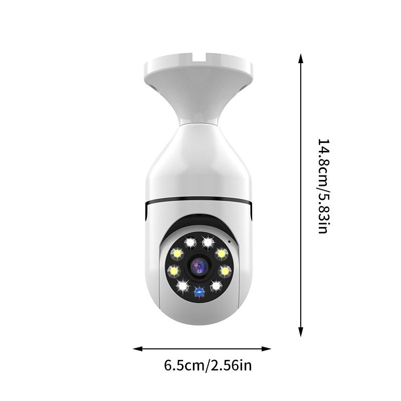 Bulb Surveillance Camera Full Color Night Vision Automatic Human Tracking Zoom Indoor Security Monitor Wifi Camera Smart Home