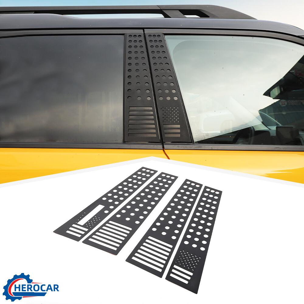 4pcs Window B Pillar Trim Sticker For Ford Bronco Sport 21+ US Flag Accessories
