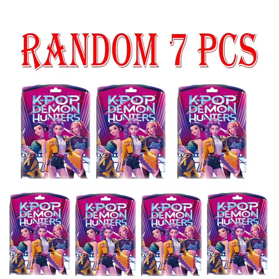 24pcs Random Blind Box 5-12cmAnime KPop Demon Hunters Girl Group RUMI MIRA ZOEY Figure Action Pvc Model Toys Ornaments Gifts