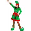 Christmas Elf Costume Set Santa Helper Cosplay Costume Dress Ladies Christmas Costume